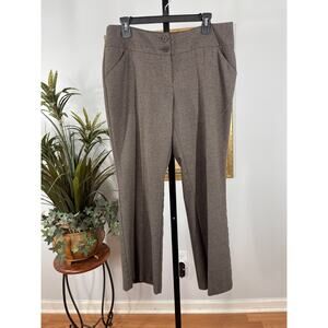 Apt. 9 Slacks Pants Womens Size 12P Brown Herringbone Dark Academia Grandpa Core